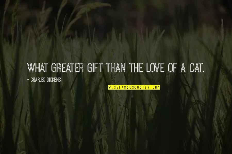 My Love For You Is Greater Than Quotes By Charles Dickens: What greater gift than the love of a