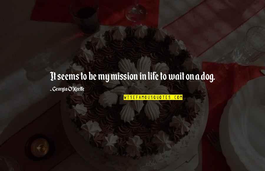 My Mission Quotes By Georgia O'Keeffe: It seems to be my mission in life