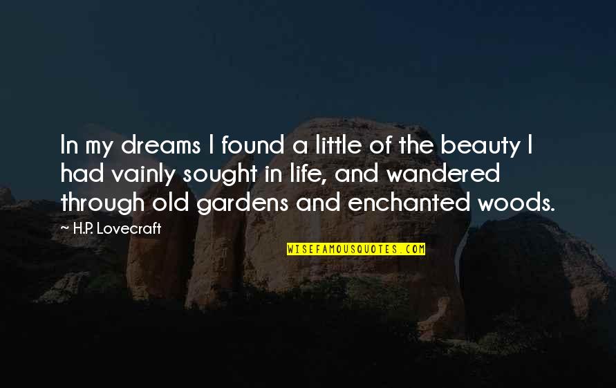 My Old Life Quotes By H.P. Lovecraft: In my dreams I found a little of