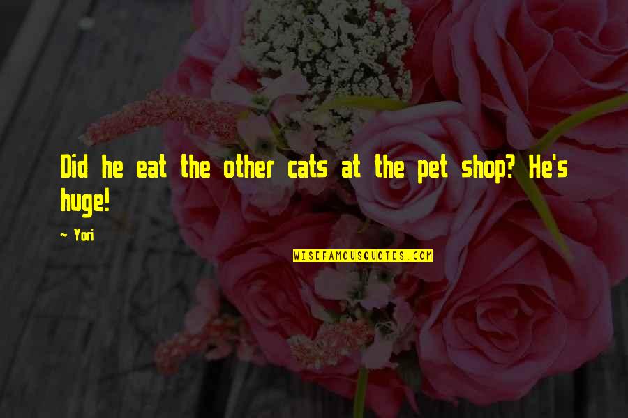 My Pet Cat Quotes By Yori: Did he eat the other cats at the