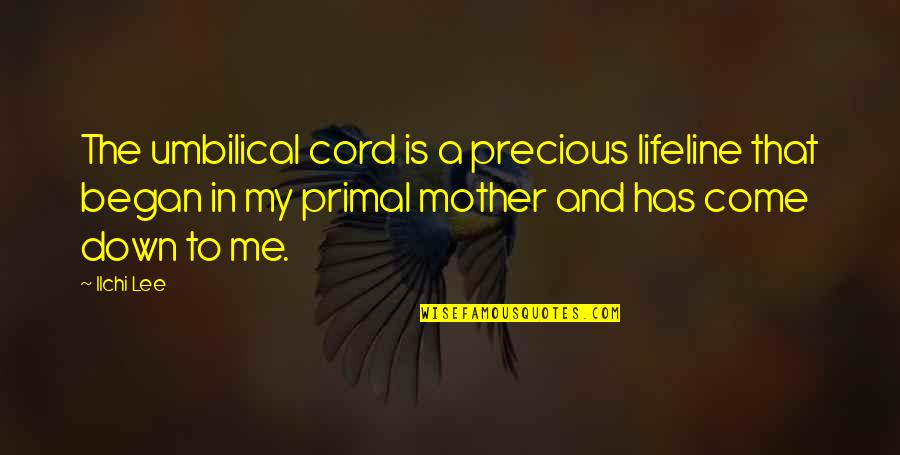 My Precious Quotes By Ilchi Lee: The umbilical cord is a precious lifeline that