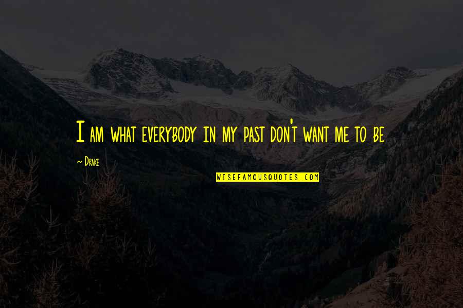 My Random Pic Quotes By Drake: I am what everybody in my past don't