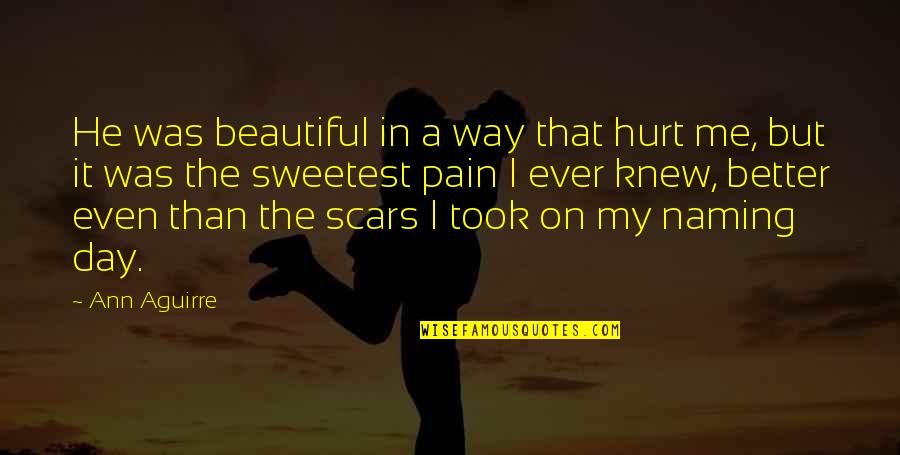 My Scars Quotes By Ann Aguirre: He was beautiful in a way that hurt