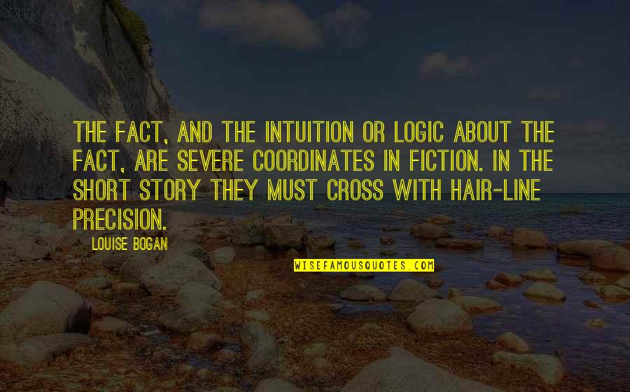 My Short Hair Quotes By Louise Bogan: The fact, and the intuition or logic about