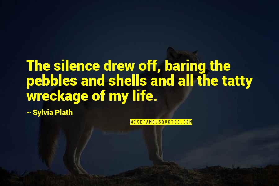 My Silence Quotes By Sylvia Plath: The silence drew off, baring the pebbles and