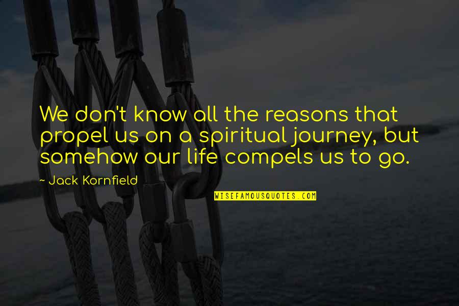 My Sinus Headache Quotes By Jack Kornfield: We don't know all the reasons that propel My Sinus Headache Quotes By Jack Kornfield: We don't know all the reasons that propel