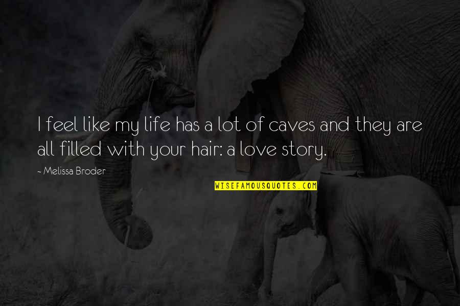 My Story My Life Quotes By Melissa Broder: I feel like my life has a lot My Story My Life Quotes By Melissa Broder: I feel like my life has a lot