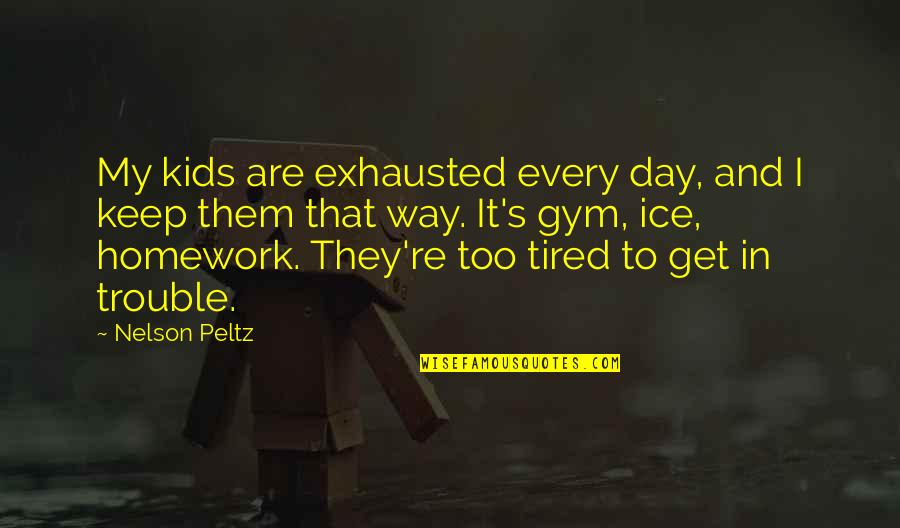 My Strong Personality Quotes By Nelson Peltz: My kids are exhausted every day, and I