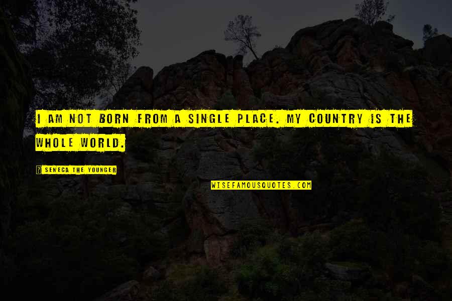 My World Is Quotes By Seneca The Younger: I am not born from a single place.