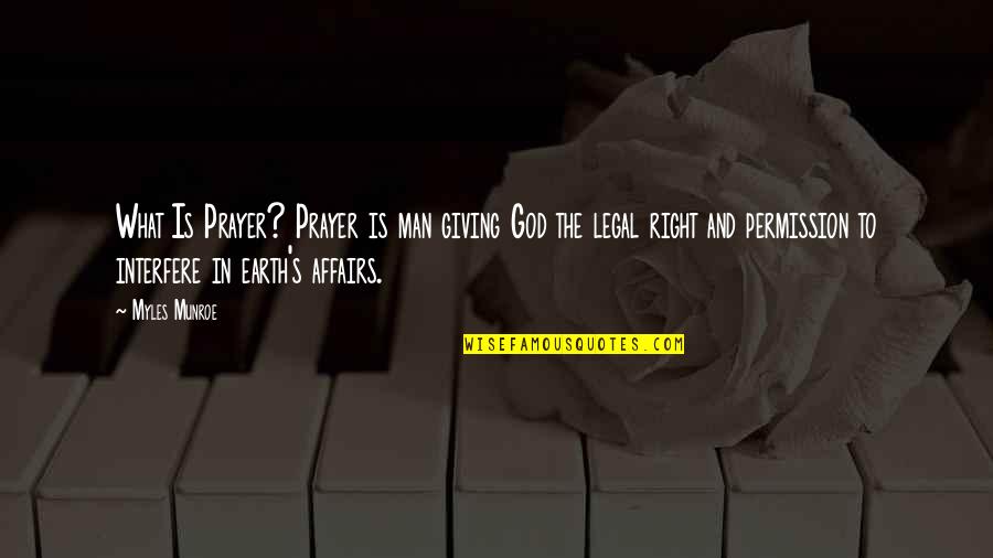 Myles Munroe Quotes By Myles Munroe: What Is Prayer? Prayer is man giving God Myles Munroe Quotes By Myles Munroe: What Is Prayer? Prayer is man giving God