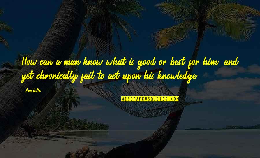 Mylowe Quotes By Aristotle.: How can a man know what is good