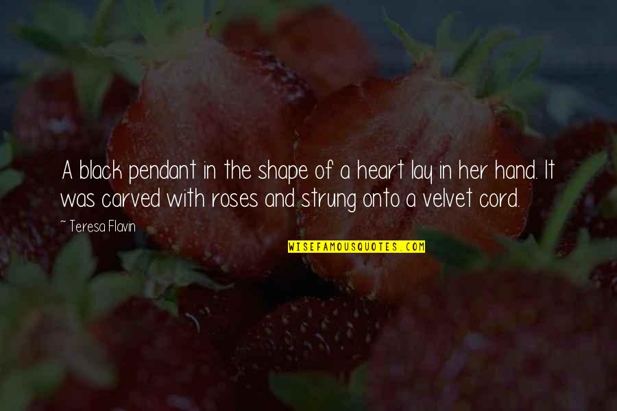 Mystery Of The Heart Quotes By Teresa Flavin: A black pendant in the shape of a Mystery Of The Heart Quotes By Teresa Flavin: A black pendant in the shape of a