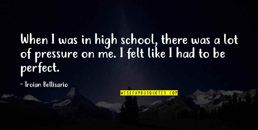 Mystery Spot Quotes By Troian Bellisario: When I was in high school, there was