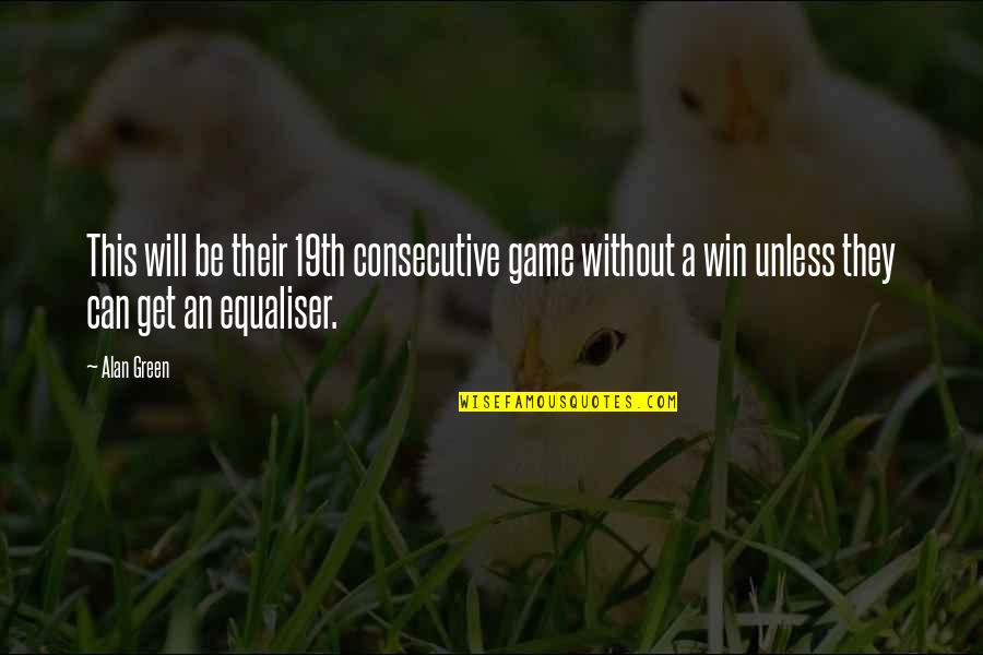 Mythology God Quotes By Alan Green: This will be their 19th consecutive game without