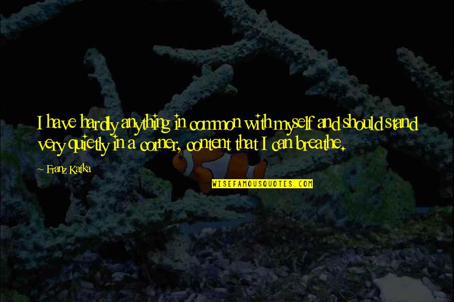 N Pady Pro Anicku Quotes By Franz Kafka: I have hardly anything in common with myself N Pady Pro Anicku Quotes By Franz Kafka: I have hardly anything in common with myself