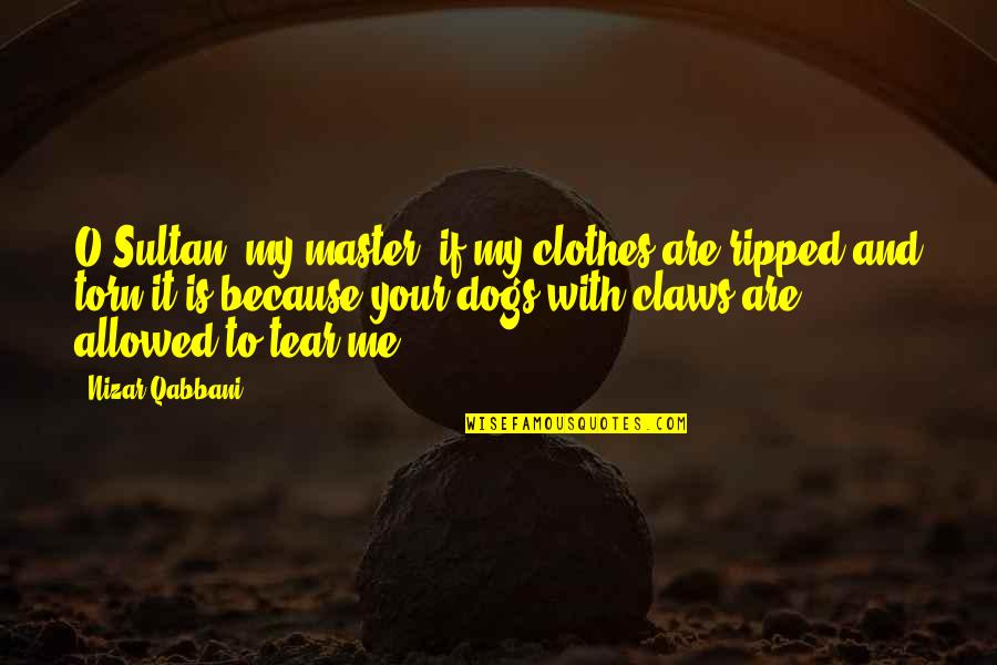 N Qabbani Quotes By Nizar Qabbani: O Sultan, my master, if my clothes are N Qabbani Quotes By Nizar Qabbani: O Sultan, my master, if my clothes are