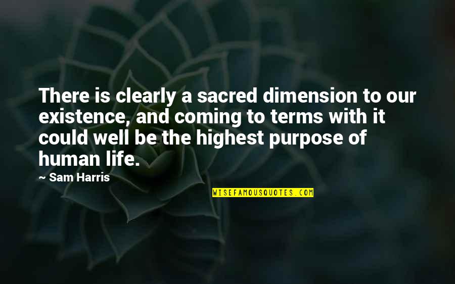 Nadalie Metallic Crocodile Quotes By Sam Harris: There is clearly a sacred dimension to our Nadalie Metallic Crocodile Quotes By Sam Harris: There is clearly a sacred dimension to our