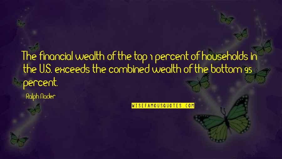 Nader's Quotes By Ralph Nader: The financial wealth of the top 1 percent