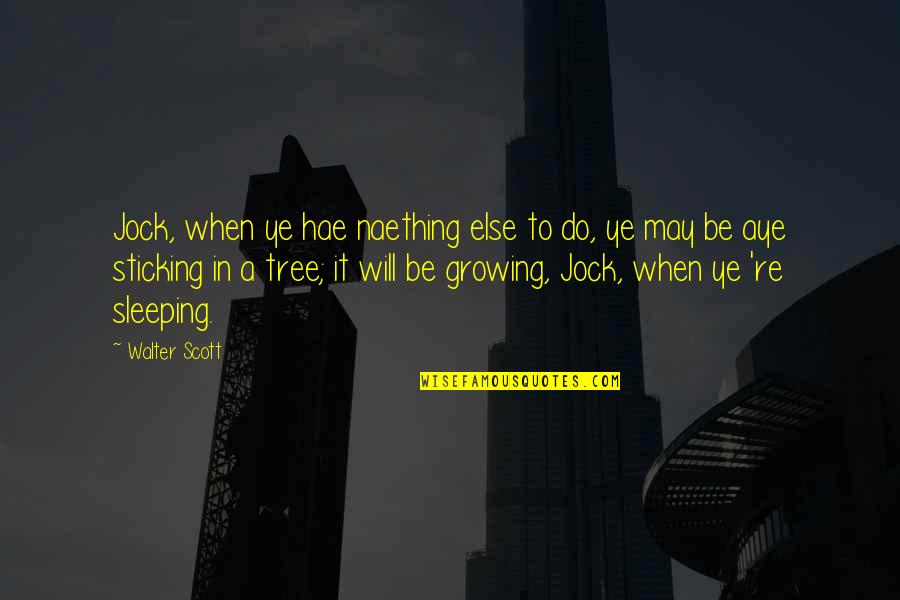 Naething Quotes By Walter Scott: Jock, when ye hae naething else to do,