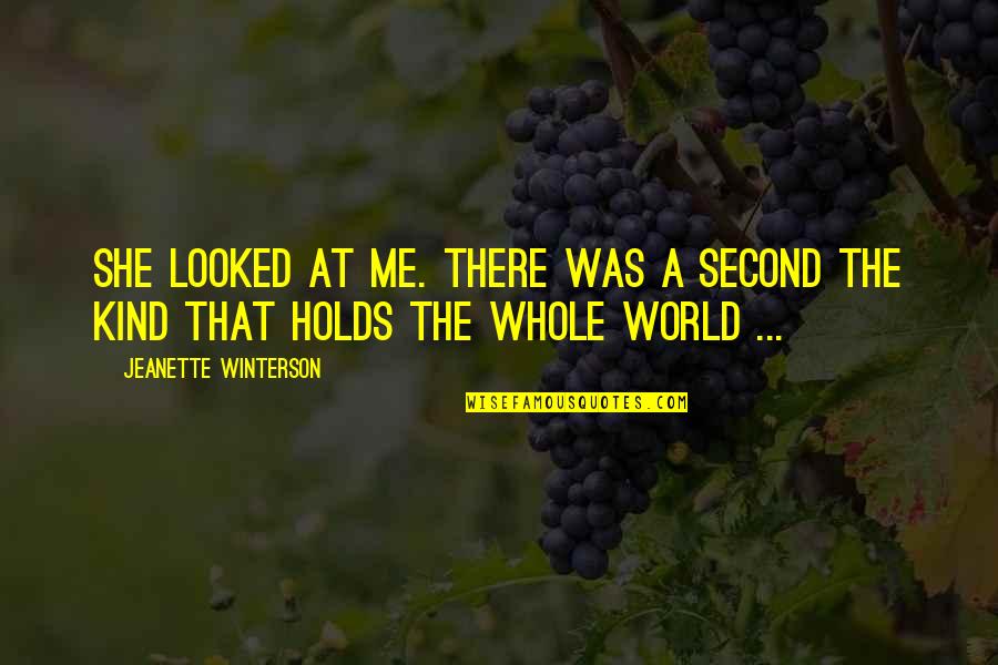 Nagasaka Mika Quotes By Jeanette Winterson: She looked at me. There was a second Nagasaka Mika Quotes By Jeanette Winterson: She looked at me. There was a second