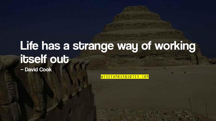 Nagasawa Quotes By David Cook: Life has a strange way of working itself Nagasawa Quotes By David Cook: Life has a strange way of working itself