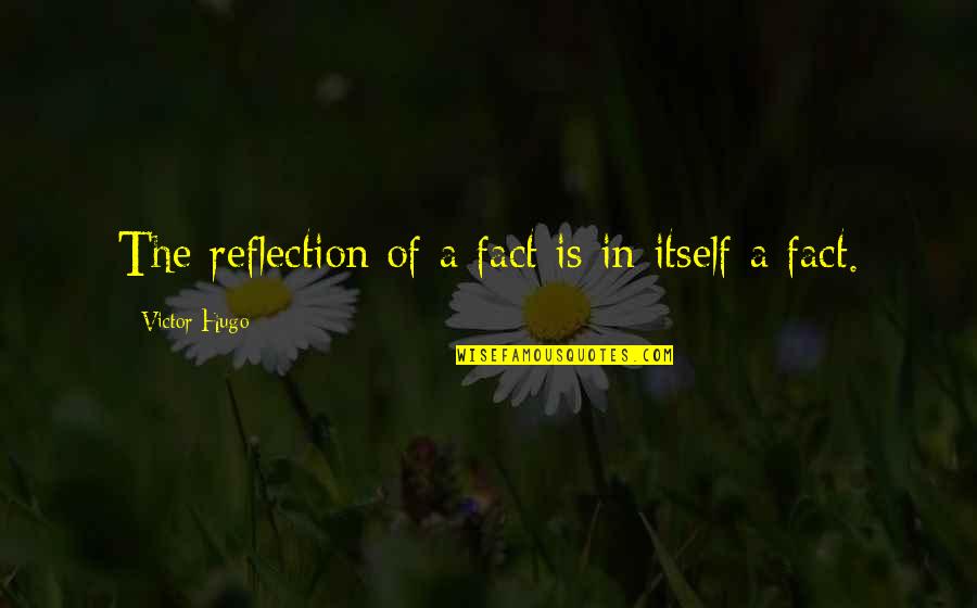 Naghshineh Name Quotes By Victor Hugo: The reflection of a fact is in itself