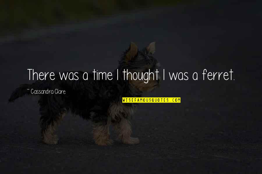Naglalaba Quotes By Cassandra Clare: There was a time I thought I was Naglalaba Quotes By Cassandra Clare: There was a time I thought I was