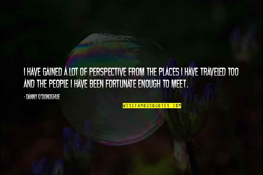 Nagyot Lvezo Quotes By Danny O'Donoghue: I have gained a lot of perspective from Nagyot Lvezo Quotes By Danny O'Donoghue: I have gained a lot of perspective from