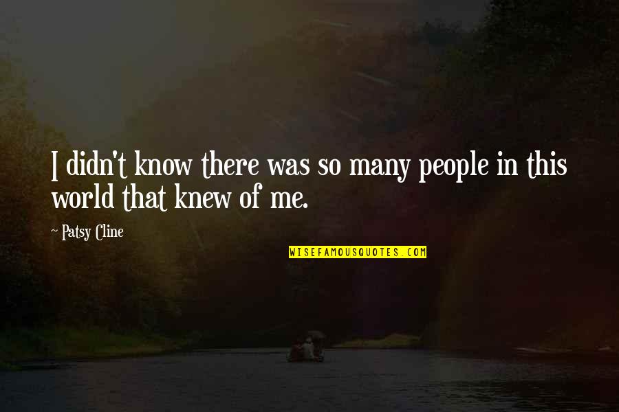 Nahia Giza Quotes By Patsy Cline: I didn't know there was so many people