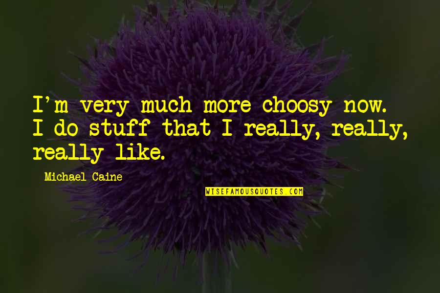 Nahiya Naman Quotes By Michael Caine: I'm very much more choosy now. I do