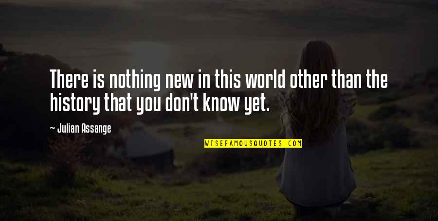 Najinteligentnije Zivotinje Quotes By Julian Assange: There is nothing new in this world other