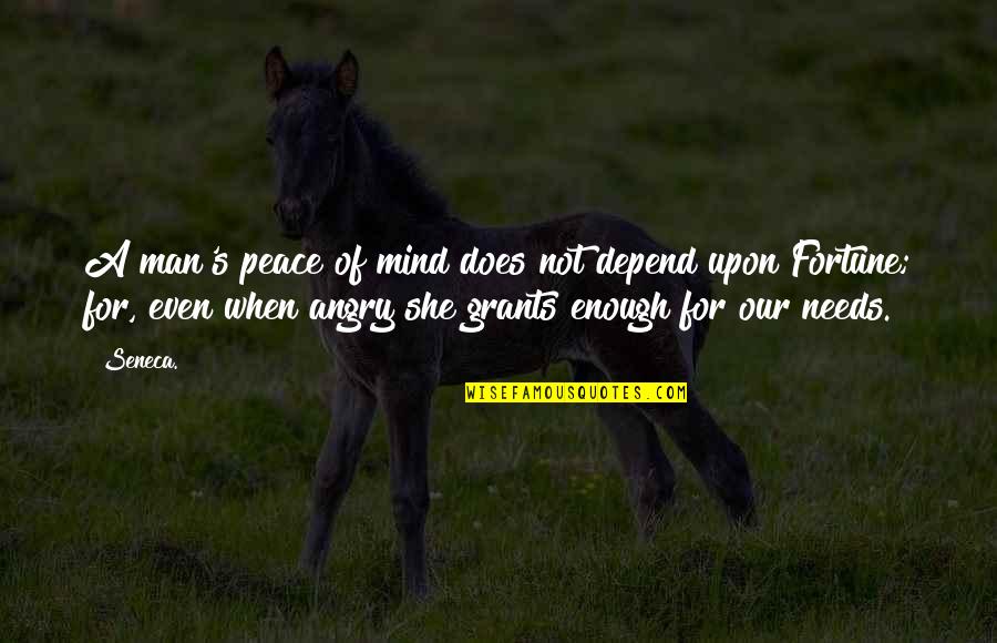 Najlepszego Potrawy Quotes By Seneca.: A man's peace of mind does not depend