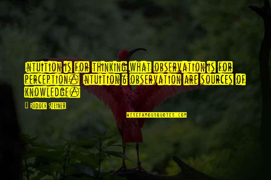 Nama Font Yang Bagus Untuk Quotes By Rudolf Steiner: Intuition is for thinking what observation is for