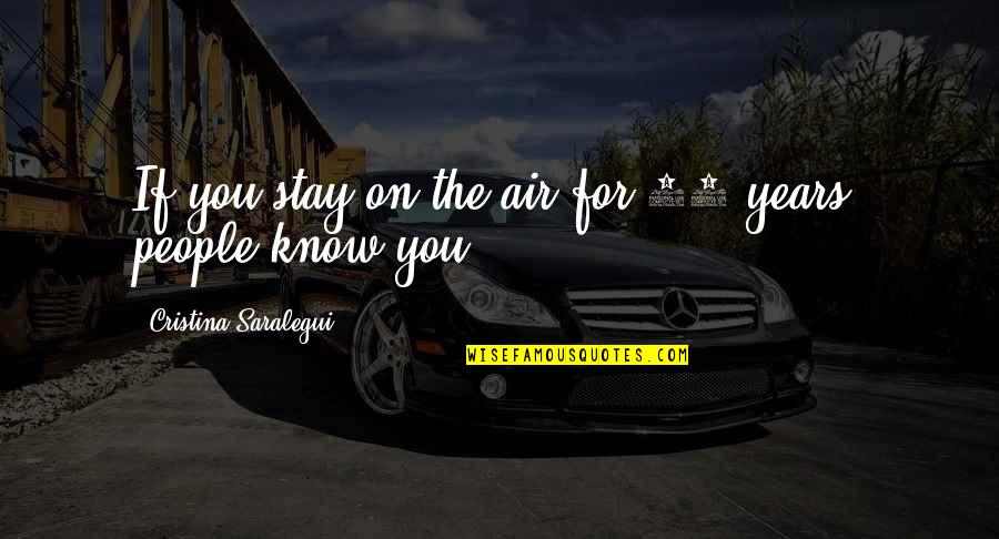 Namelijk In Het Quotes By Cristina Saralegui: If you stay on the air for 18 Namelijk In Het Quotes By Cristina Saralegui: If you stay on the air for 18