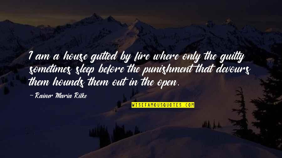 Nanka Pind Quotes By Rainer Maria Rilke: I am a house gutted by fire where