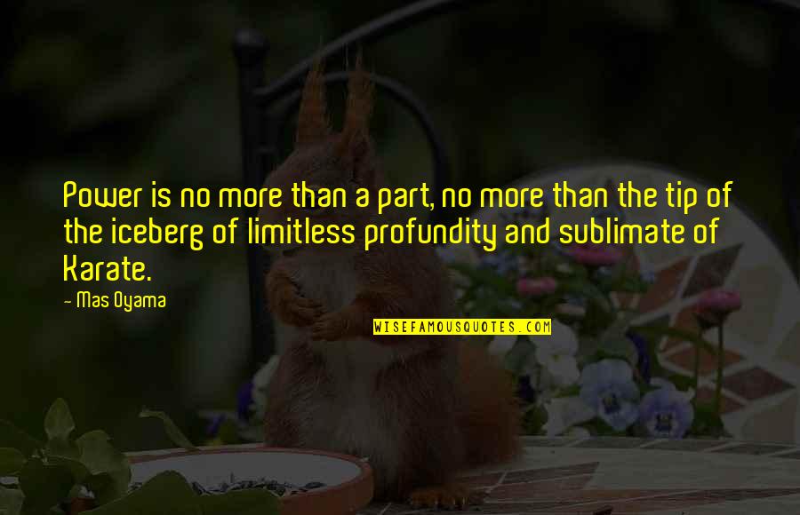 Nanometers To Millimeters Quotes By Mas Oyama: Power is no more than a part, no