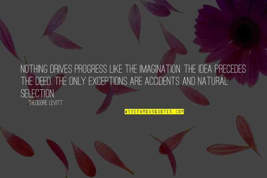Nanosecond Quotes By Theodore Levitt: Nothing drives progress like the imagination. The idea