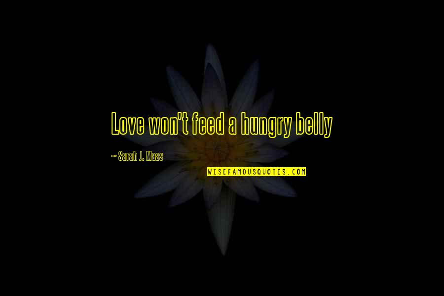Nantais Group Quotes By Sarah J. Maas: Love won't feed a hungry belly