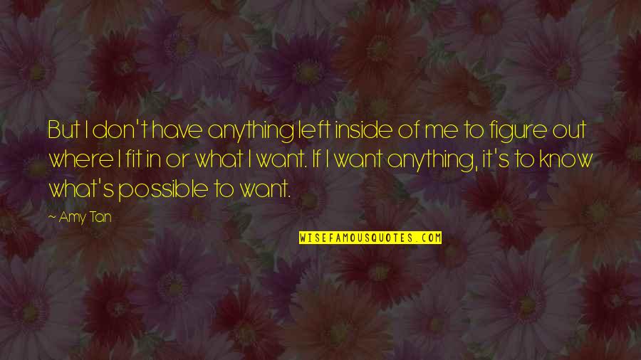 Naqiyyah Quotes By Amy Tan: But I don't have anything left inside of Naqiyyah Quotes By Amy Tan: But I don't have anything left inside of