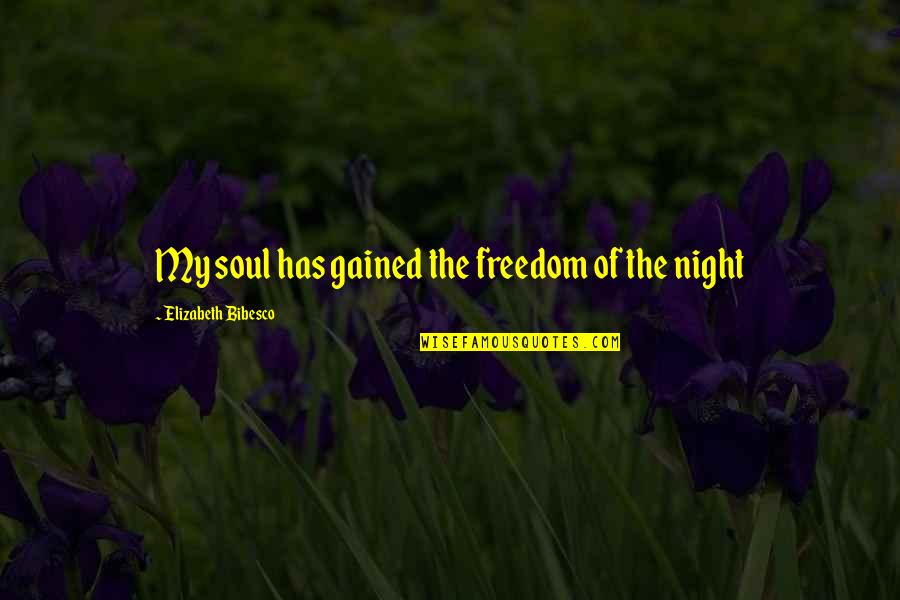 Narodna Muzika Quotes By Elizabeth Bibesco: My soul has gained the freedom of the