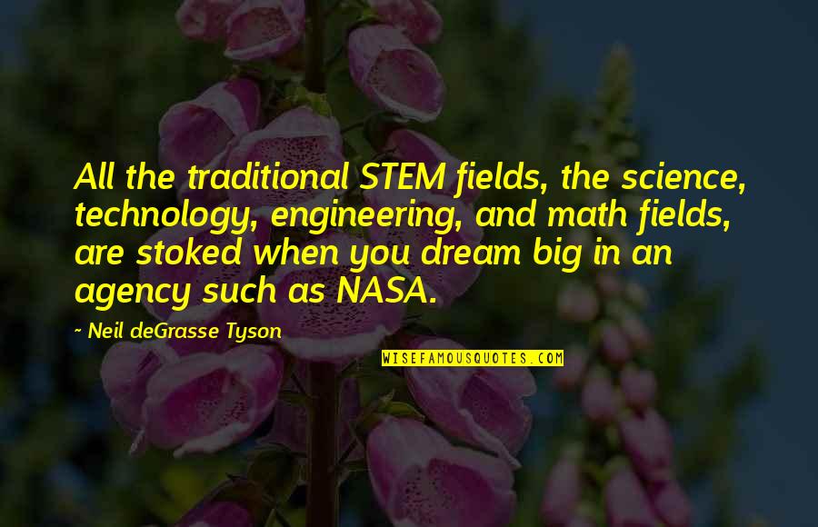Nasa Engineering Quotes By Neil DeGrasse Tyson: All the traditional STEM fields, the science, technology,