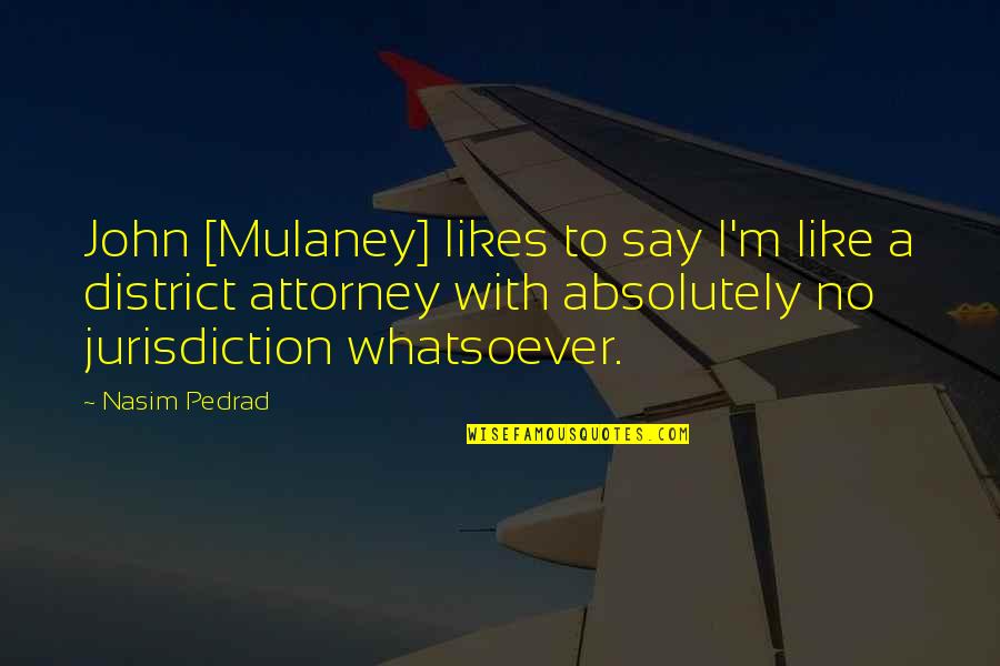 Nasim's Quotes By Nasim Pedrad: John [Mulaney] likes to say I'm like a