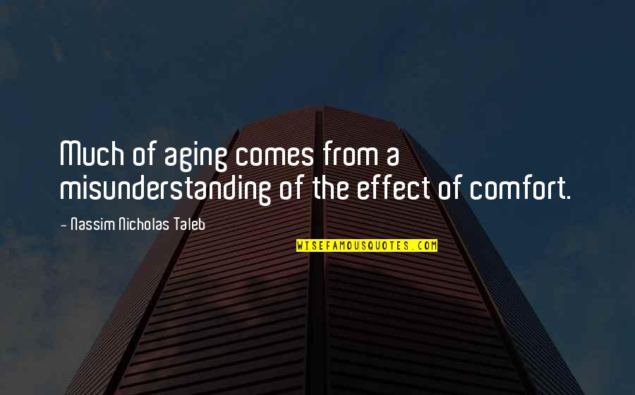 Nassim Nicholas Quotes By Nassim Nicholas Taleb: Much of aging comes from a misunderstanding of