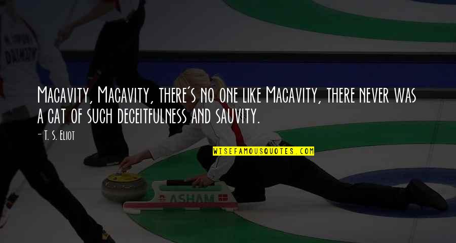 Nasution Bersaudara Quotes By T. S. Eliot: Macavity, Macavity, there's no one like Macavity, there Nasution Bersaudara Quotes By T. S. Eliot: Macavity, Macavity, there's no one like Macavity, there