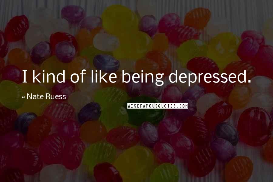 Nate Ruess quotes: I kind of like being depressed.