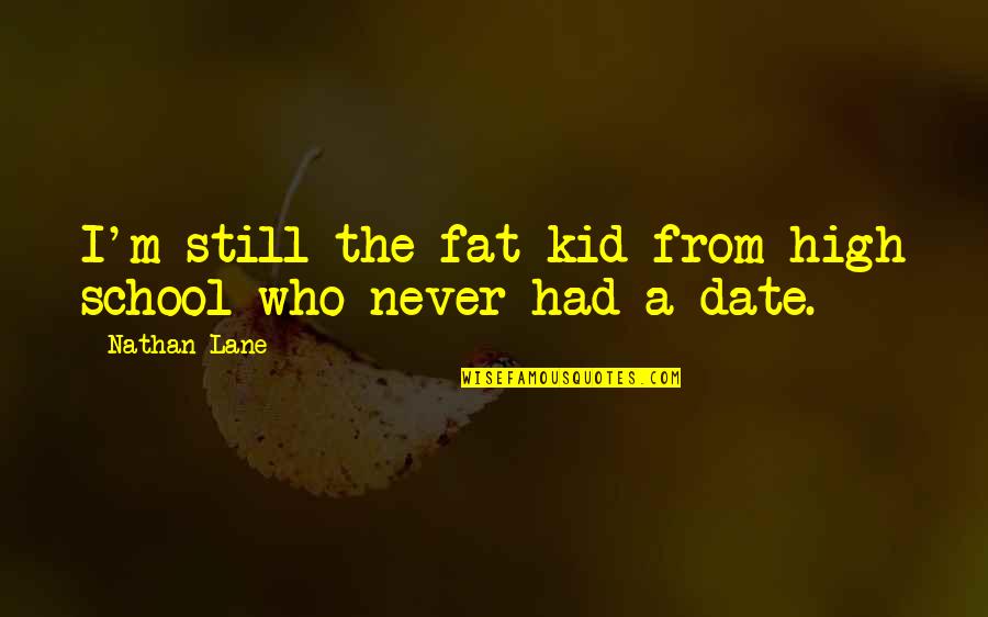 Nathan Lane Quotes By Nathan Lane: I'm still the fat kid from high school
