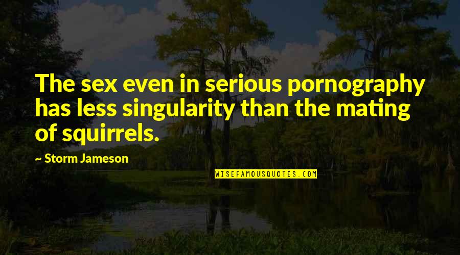 Nathella Anjaneyulu Quotes By Storm Jameson: The sex even in serious pornography has less Nathella Anjaneyulu Quotes By Storm Jameson: The sex even in serious pornography has less