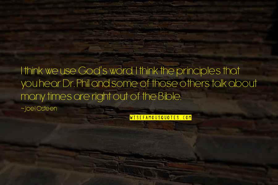 Nationally Quotes By Joel Osteen: I think we use God's word. I think Nationally Quotes By Joel Osteen: I think we use God's word. I think