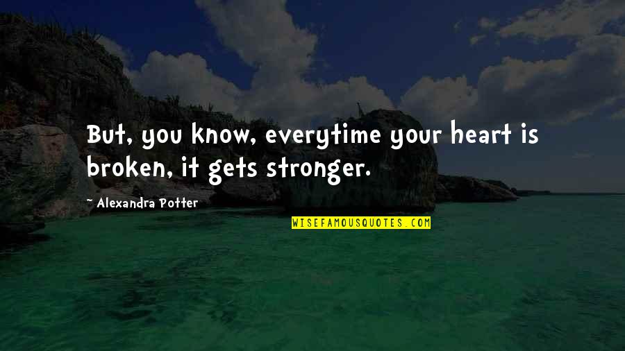 Nattawut Wanumkarng Quotes By Alexandra Potter: But, you know, everytime your heart is broken, Nattawut Wanumkarng Quotes By Alexandra Potter: But, you know, everytime your heart is broken,