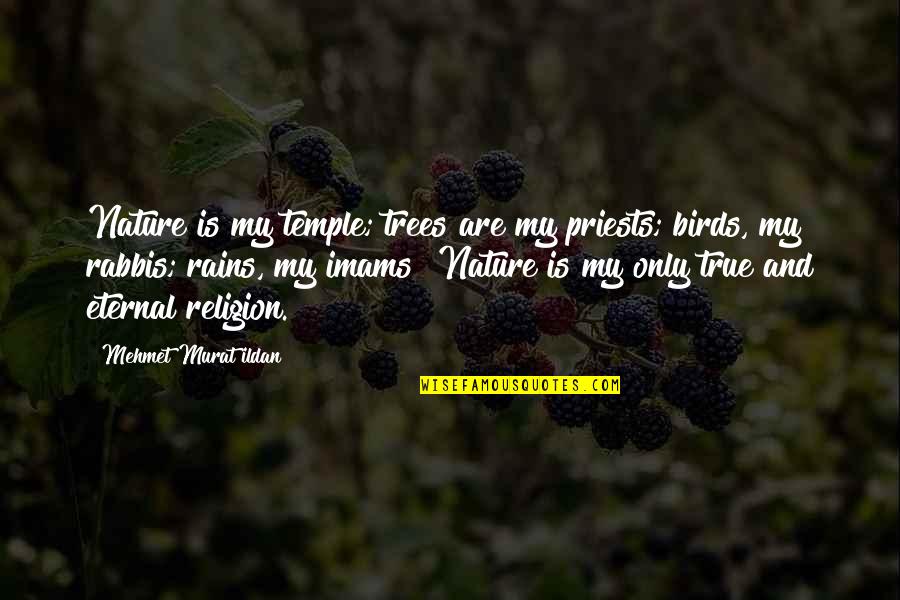 Nature And Birds Quotes By Mehmet Murat Ildan: Nature is my temple; trees are my priests;